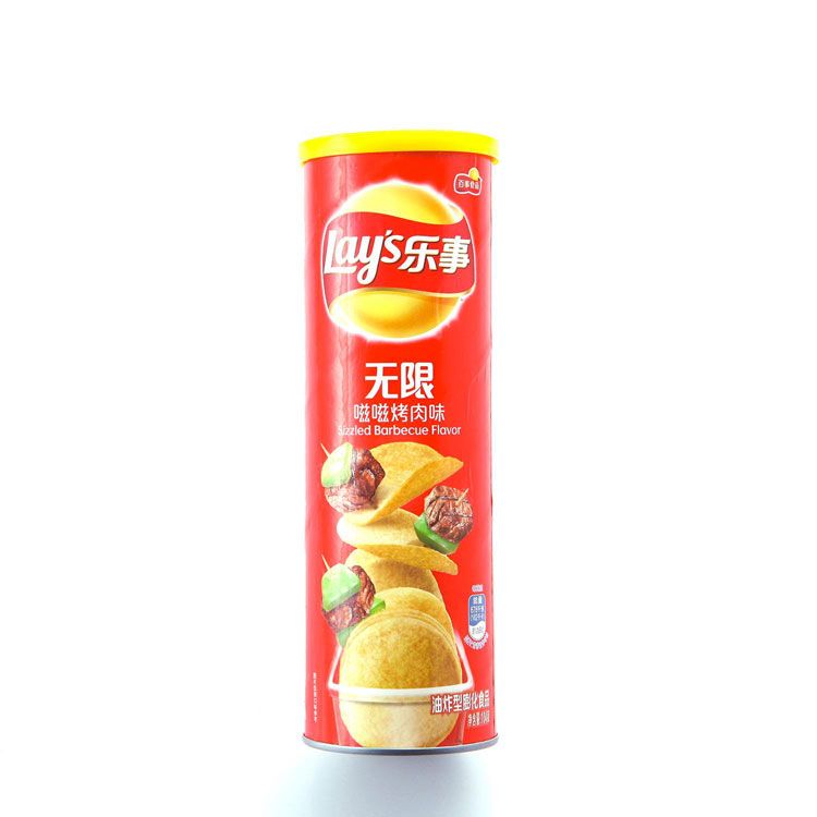 乐事 无限薯片嗞嗞烤肉味104g 休闲小吃 零食膨化食品