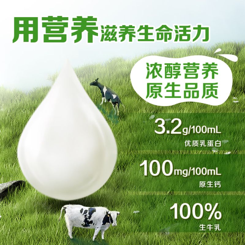 京东直供 伊利 纯牛奶苗条装 200ml*24盒 优质乳蛋白 营养早餐伴侣 礼盒装