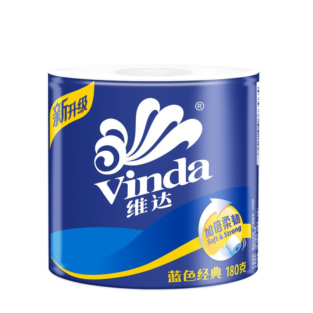 维达卷纸蓝色经典有芯3层27卷180g