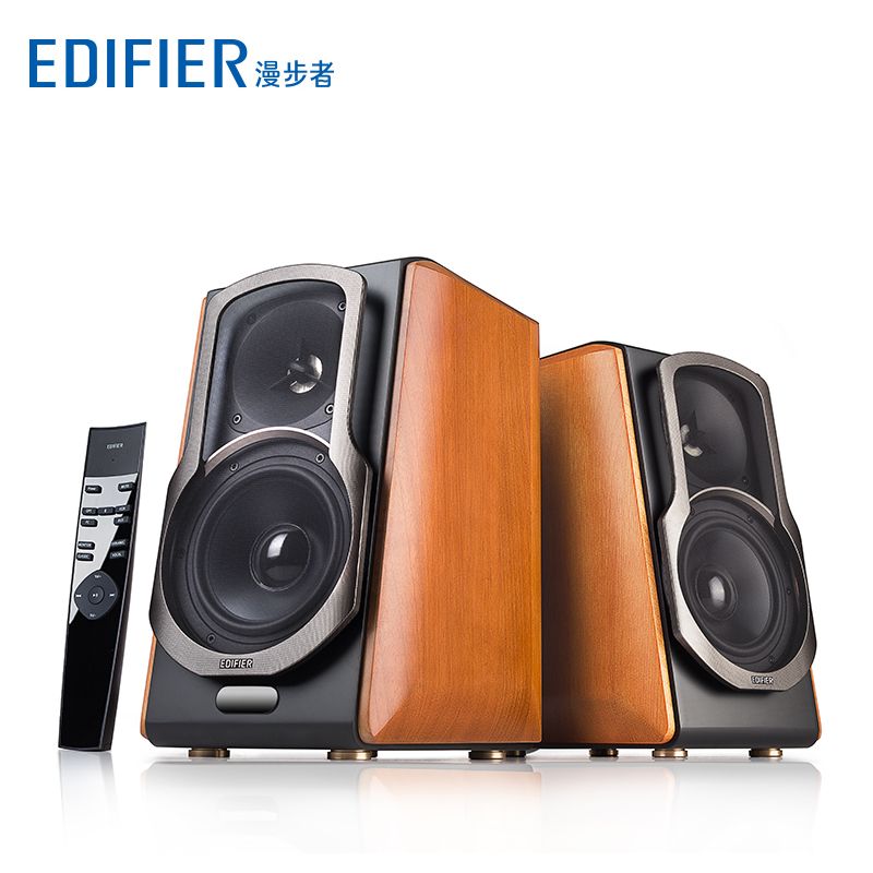 漫步者 Edifier/漫步者 S2000MKII无线蓝牙HIFI音箱多媒体电脑木质音响 不含支架