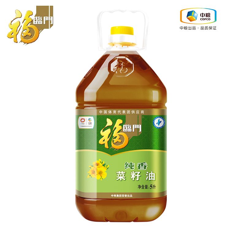 福临门 纯香菜籽油 浓郁菜油风味食用油 味道醇香 5l