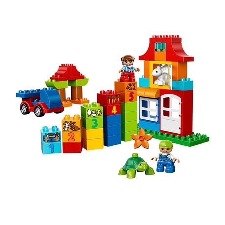 lego乐高早教拼插积木益智玩具 得宝系列大颗粒 豪华乐趣盒10580