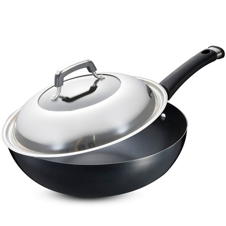 爱仕达(asd)30cm锈不了铸铁炒锅炒菜锅lb8330e