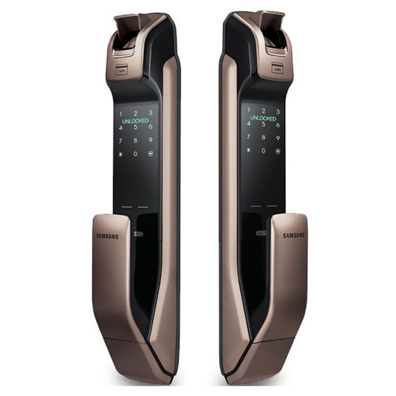 samsung 三星 samsung三星指纹锁电子智能密码锁shp-dp728 古铜色