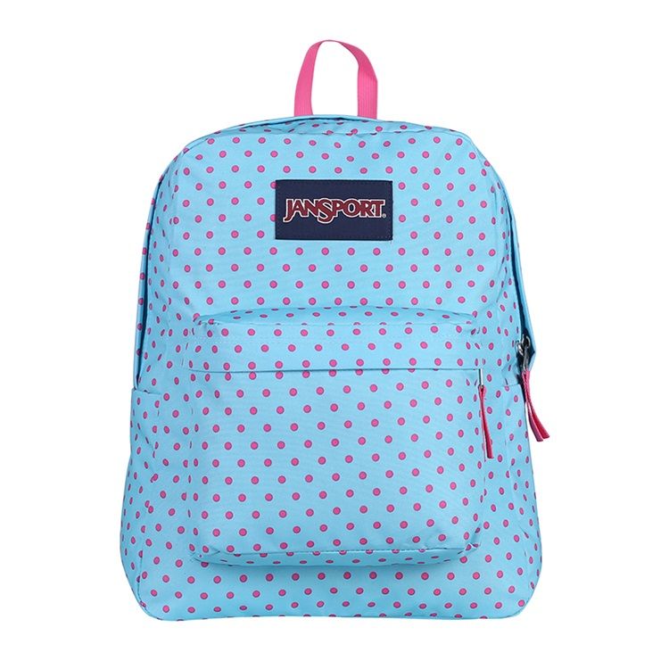 jansport 杰斯伯 男女双肩背包校园休闲包书包 t501 3b4 紫红波点 商