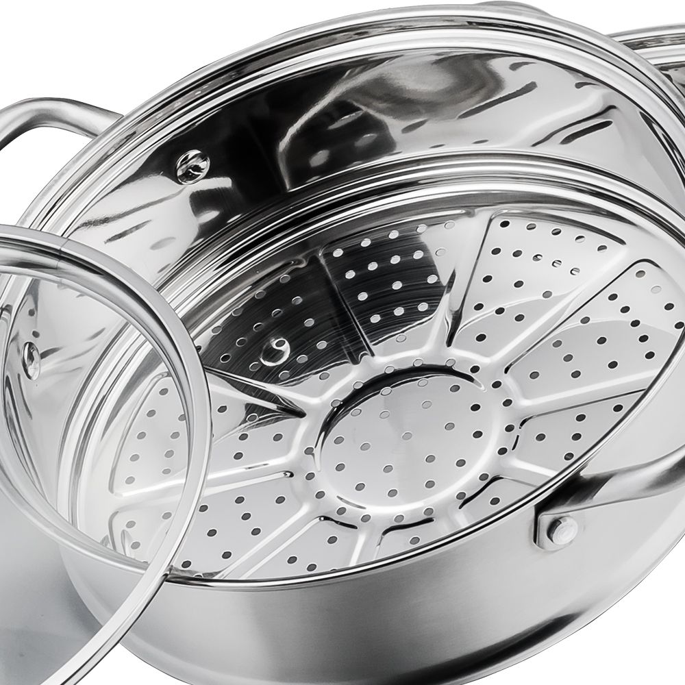 德世朗 真心"蒸"意 三层多用蒸锅