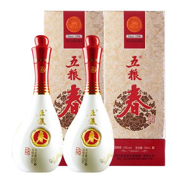 五糧液 酒廠 五糧春 1996 45度 500ml*2瓶 原產地發貨白酒