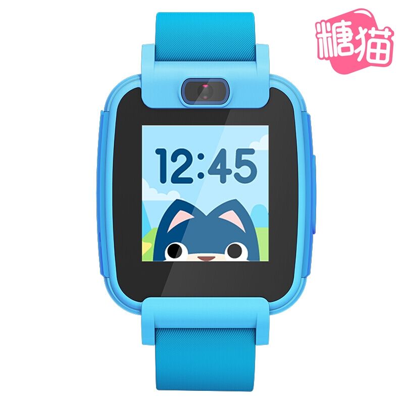 糖猫teemo 视频版 t3 儿童智能电话手表 彩屏摄像 360度防水 gps定位