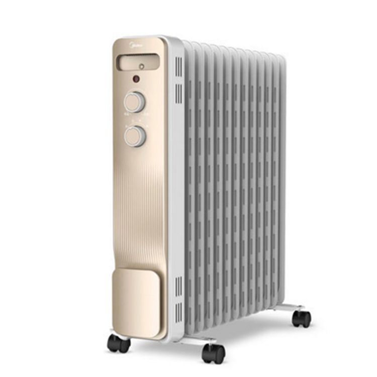 美的 /Midea 13片速热油汀电暖气取暖器 配折叠式晾衣架 