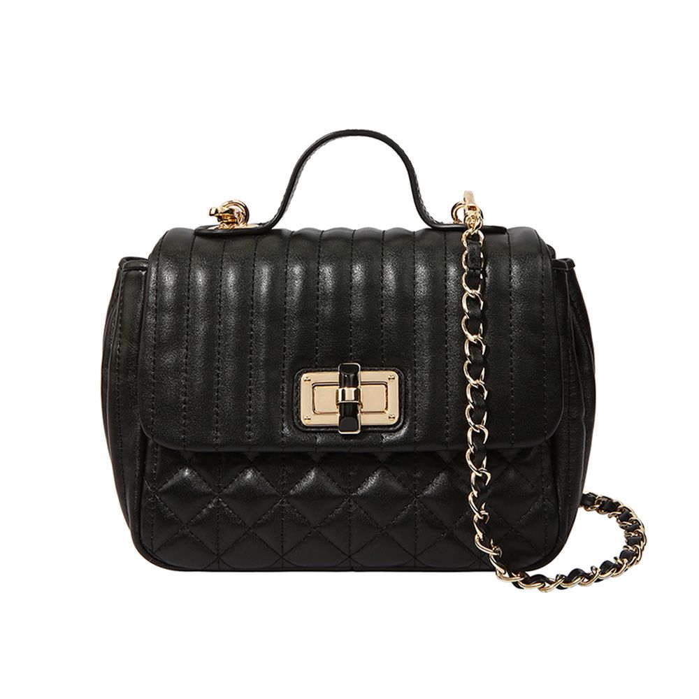 dissona 迪桑娜真皮女包手提斜挎包迷你小包包牛皮单肩包小香风菱格