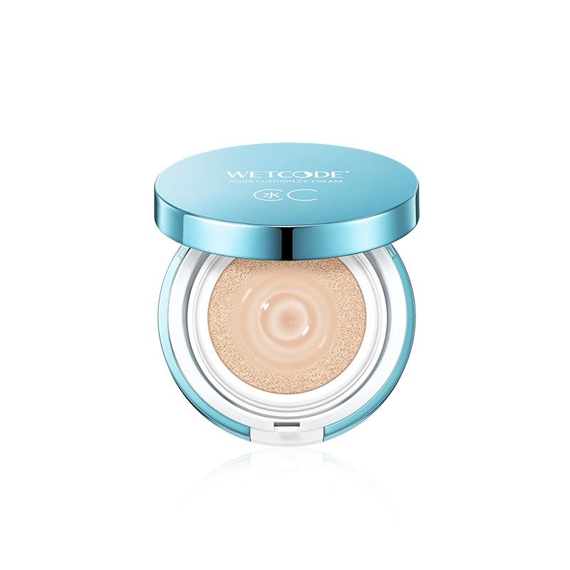 水密码 【亮皙色/自然色】海藻盈润水漾轻盈气垫cc霜15g(遮瑕保湿