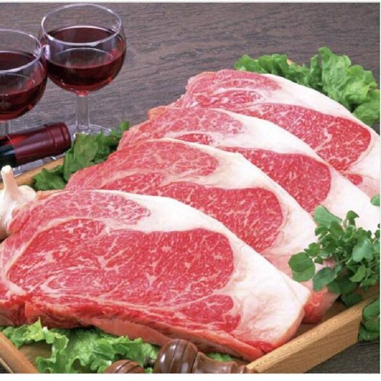 恒都 谷饲原切雪花牛排150g袋装 单片装