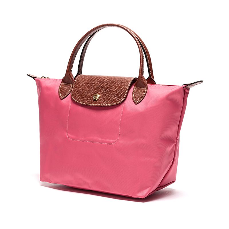longchamp/珑骧 尼龙亮粉色女士手提包 1621089法国进口 gushang