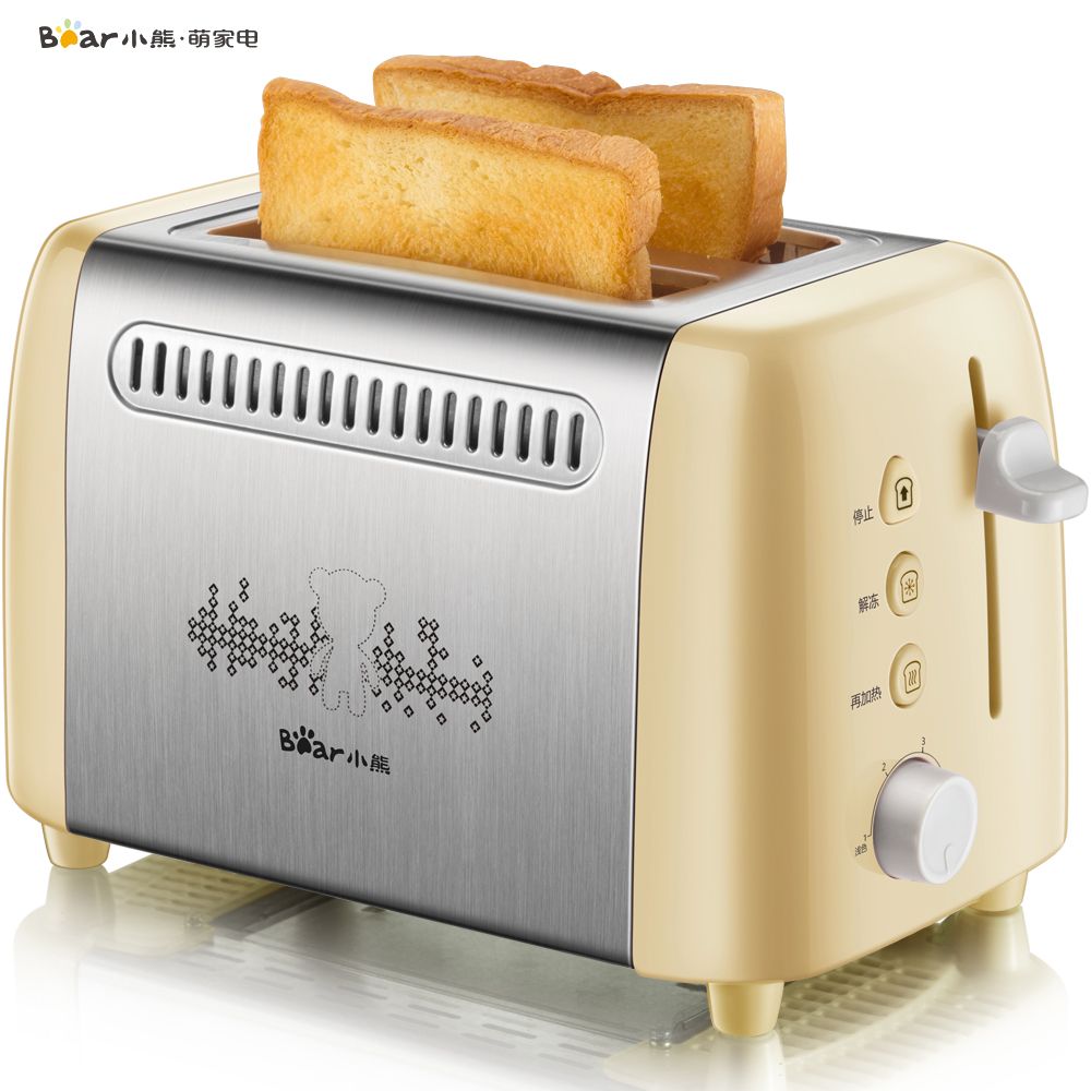 小熊dsl-a02w1烤面包机全自动家用早餐2片吐司机土司多士炉
