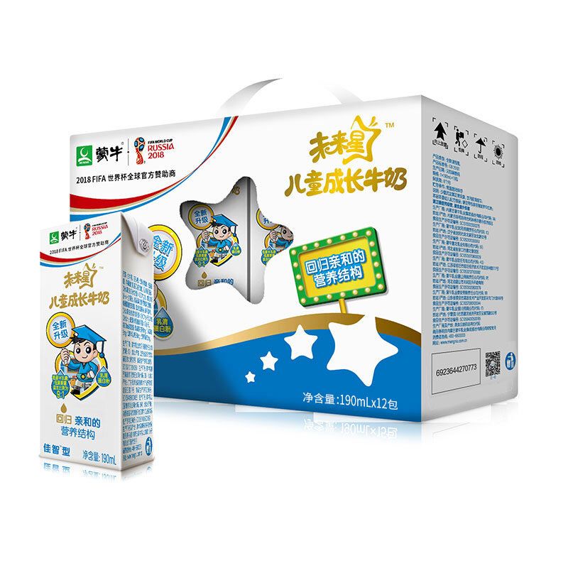 蒙牛(mengniu) 未来星儿童成长牛奶佳智型190ml×12盒 商品详情-壹钱