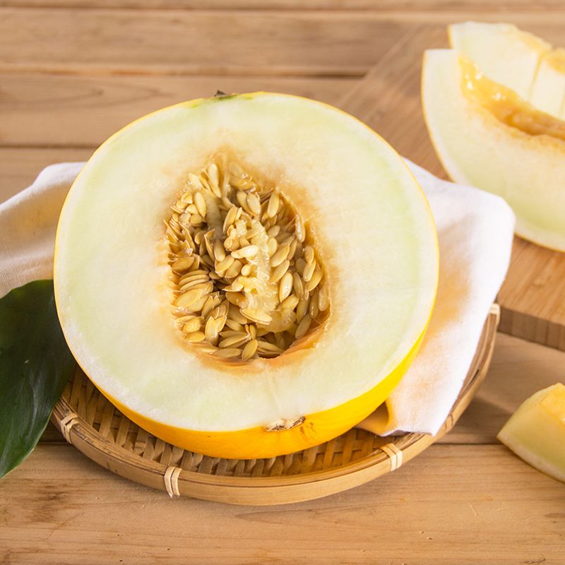 花果鲜 缅甸黄金蜜瓜2个装 单果2.5~3.5斤 黄金蜜瓜应季水果