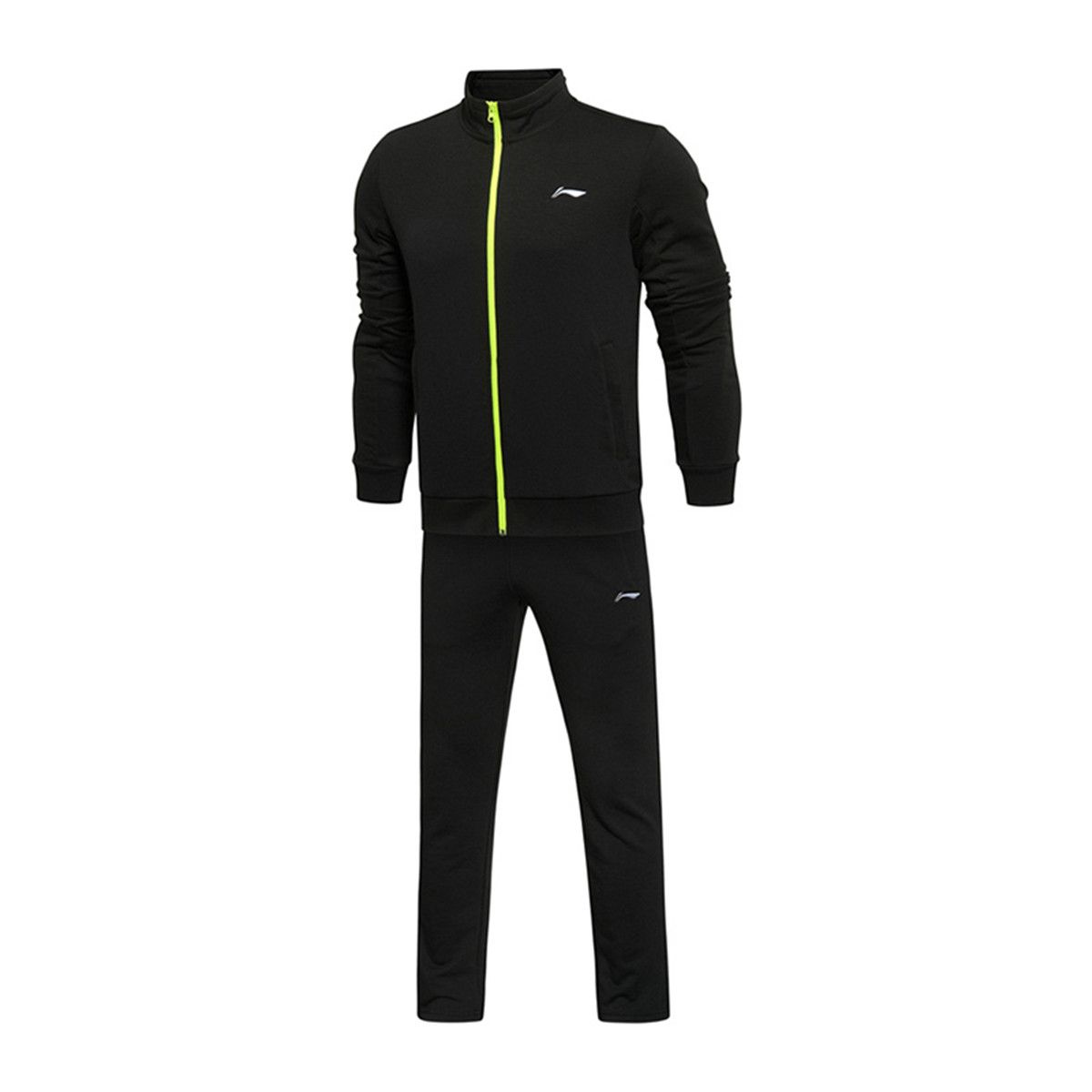 男款运动套装 李宁运动套装男2018秋季新款运动服运动装跑步服休闲