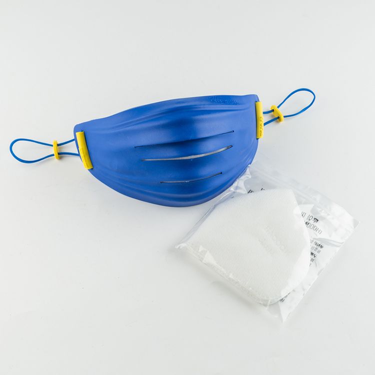 hoooah 韩国原产防雾霾成人运动型口罩防护口罩 蓝色