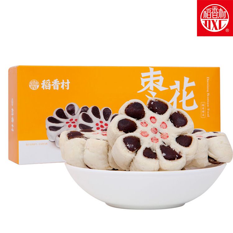 稻香村 枣花酥210g盒装休闲零食小吃糕点心枣泥糕