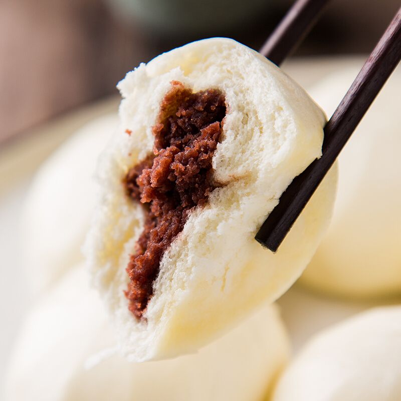 安井 豆沙包 360g/袋*3 早餐面点 速冻点心 豆沙馅包子