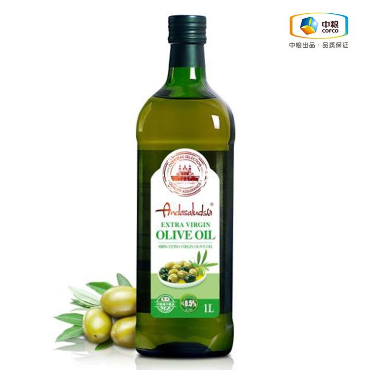 中粮 安达露西特级初榨橄榄油1l 西班牙进口 传统工艺