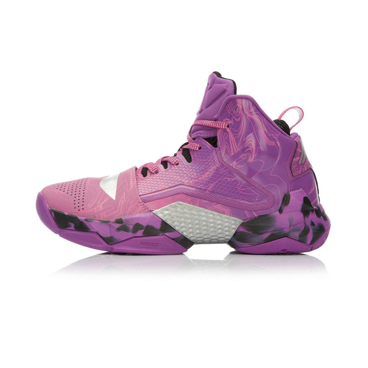 李宁li-ning 李宁 空袭ii男子篮球鞋 abak035 耐磨 防滑 高帮