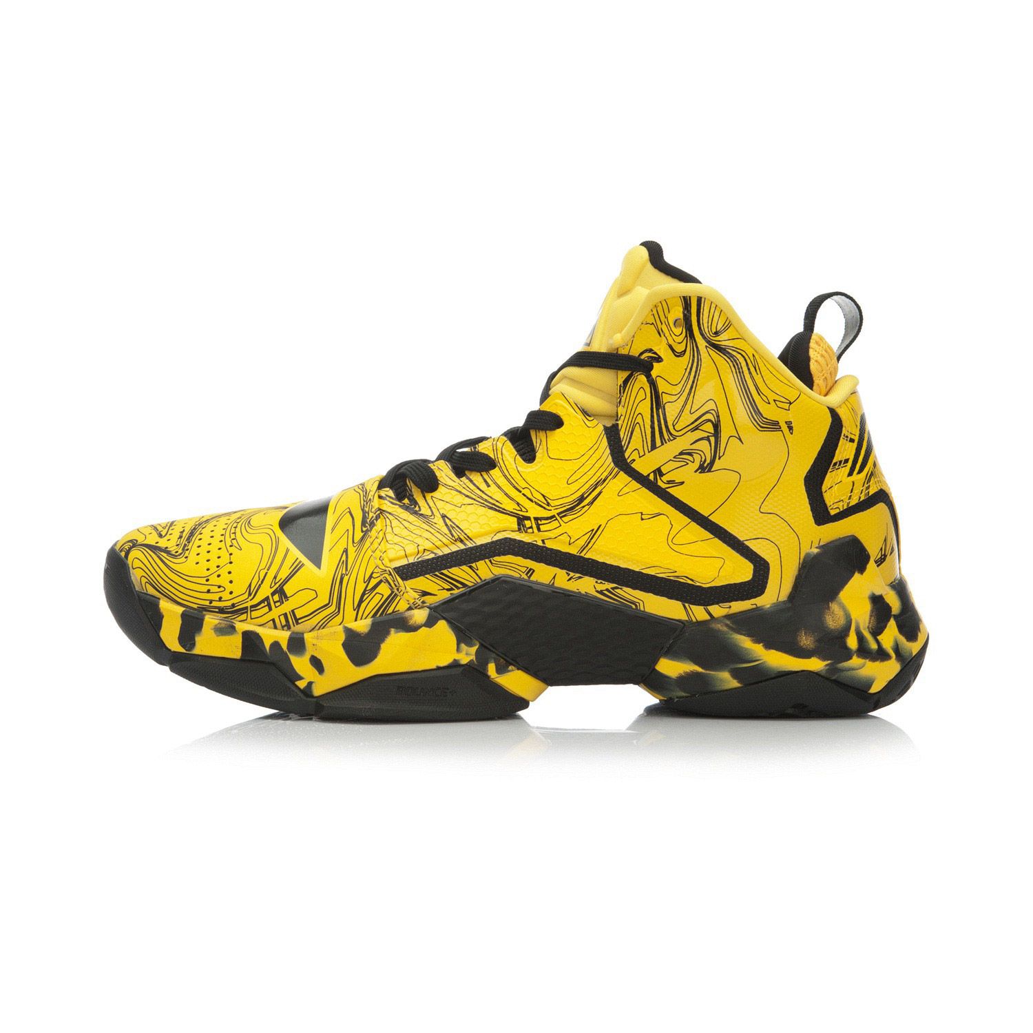 李宁li-ning 李宁 空袭ii男子篮球鞋 abak035 耐磨 防滑 高帮