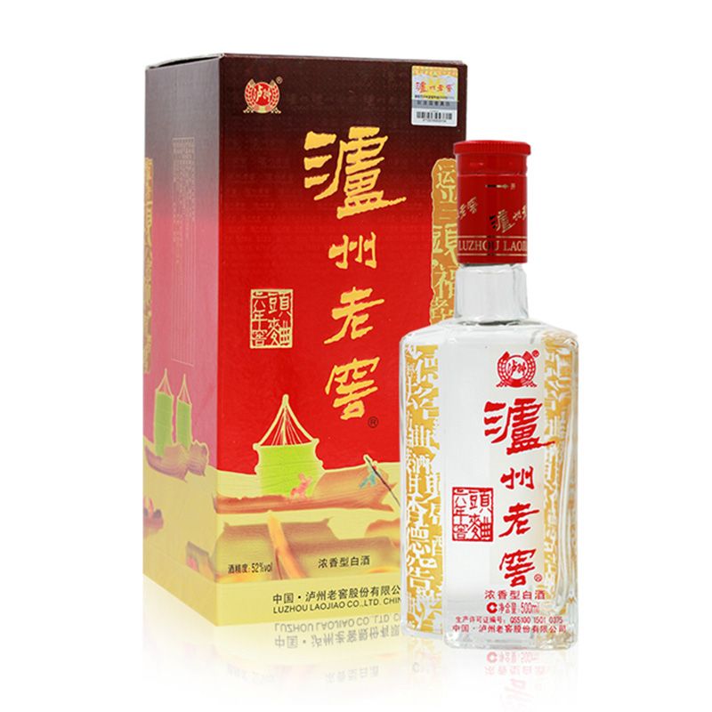 泸州老窖 头曲 浓香型白酒 六年窖 52度 500ml*6 整箱装