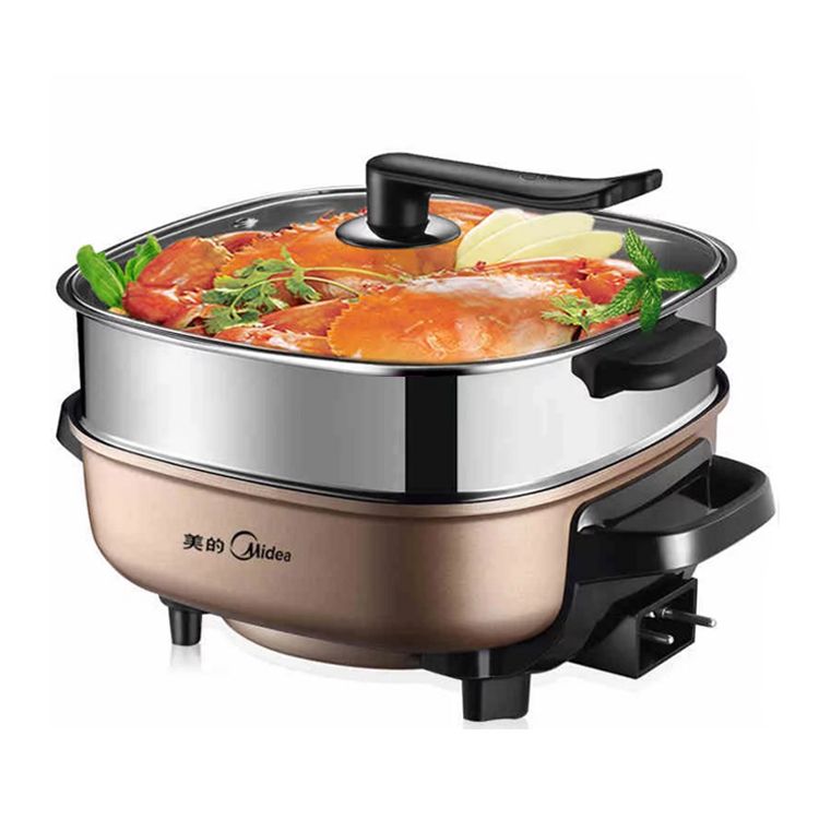 美的midea 多用途锅 多功能锅 家用电火锅 电热锅 6l大容量 可煎烤