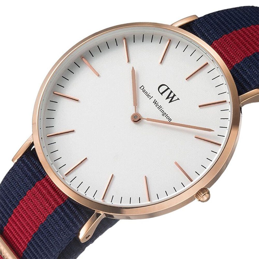 daniel wellington 丹尼尔·惠灵顿 dw男士腕表 英伦风格系列尼龙表带
