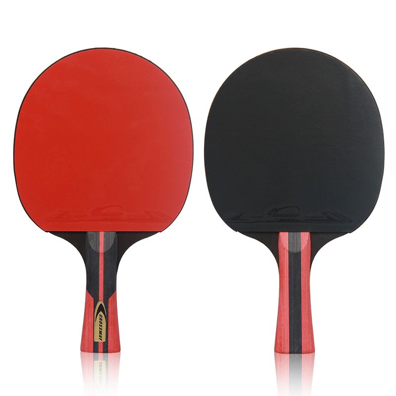 crossway/克洛斯威 乒乓球拍成品拍单拍 6星拍 双面反胶 (一横拍) ppq