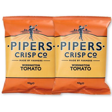 pipers crisps 英国薯片连续11年获奖精选材质 番茄风味150gx2包 部分