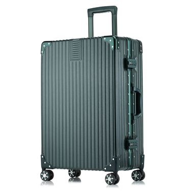 wrc 金丝拉面静音耐磨时尚包角万向轮铝框拉杆箱旅行箱 w-6028