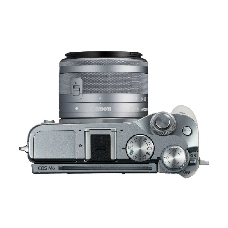 佳能canon eos m6(15-45镜头套机) 2420万像素 触控翻转lcd 全像素