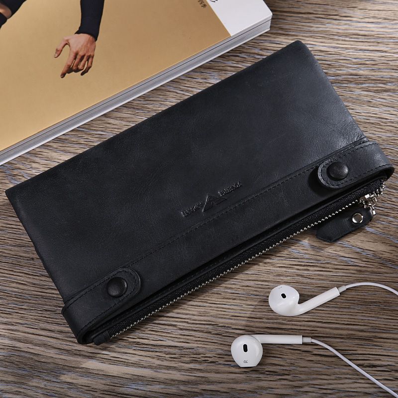 josephamani/卓梵阿玛尼 钱包头层牛皮长款钱包大钞钱包多功能钱包