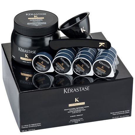 kerastase 卡詩黑鑽凝時魚子醬發膜500ml修護油精油套裝海洋能量多效