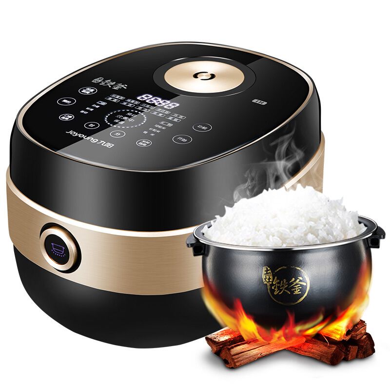 九阳【土灶铁釜,ih大火力】电饭煲 铁釜内胆 ih加热 4l家用大屏幕操作