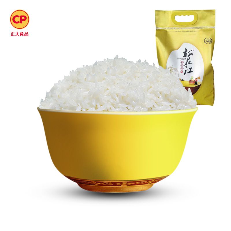 cp 正大松花江稻花香米5kg 东北好大米 编织袋装 包邮