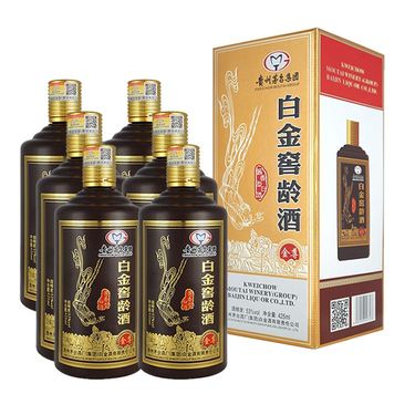 茅台 集团白金窖龄酒 金尊 53°酱香型白酒 425ml*6瓶 原箱发货【专享