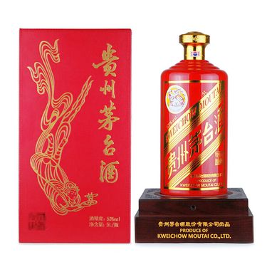 贵州茅台 歌德盈香 飞天茅台 红鼎 国酒定制 53度 酱香型白酒 5000ml