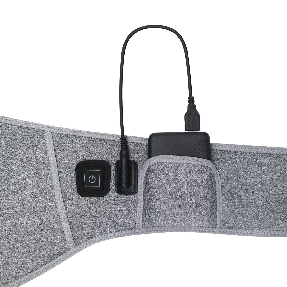 蓝韵【唯品会】按摩腰带 暖宫暖胃电加热护腰带 无惧痛经艾草热敷腰椎