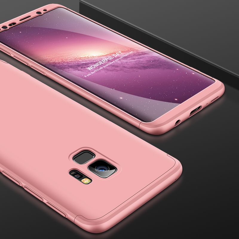 麦阿蜜 三星s9手机壳s9保护套g9600个性5创意撞色三段式拼接全包防摔