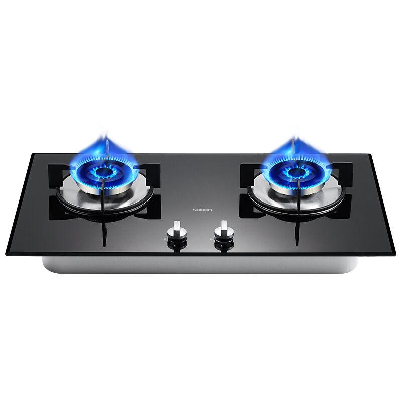 帅康(sacon) 玻璃双灶煤气灶 节能稳焰嵌入式燃气灶具 qa-e2-35b 天然