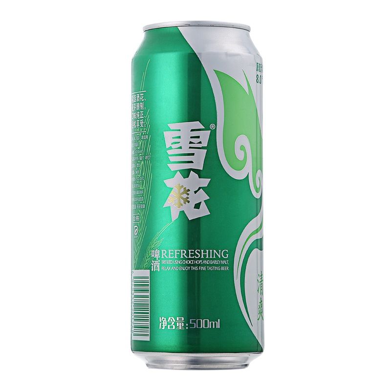雪花啤酒(snowbeer)8度清爽 500ml*12听 整箱装
