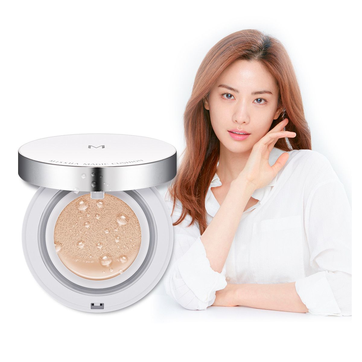 bb霜 【一盒三芯】谜尚魅力莹润无瑕气垫粉凝霜spf44/pa   15g*3 #21