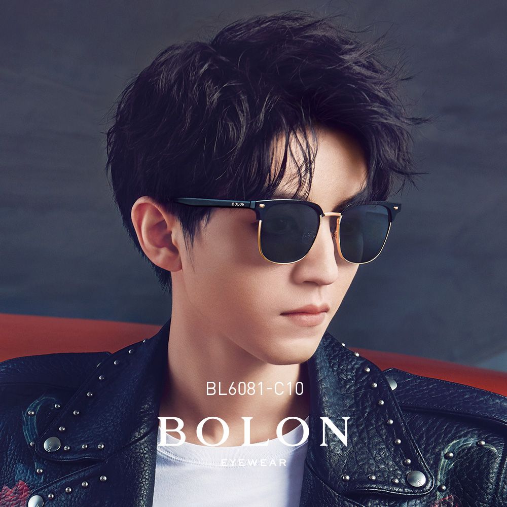 暴龙bolon暴龙2019新款d型板材金属太阳镜男王俊凯同款潮流墨镜bl6081