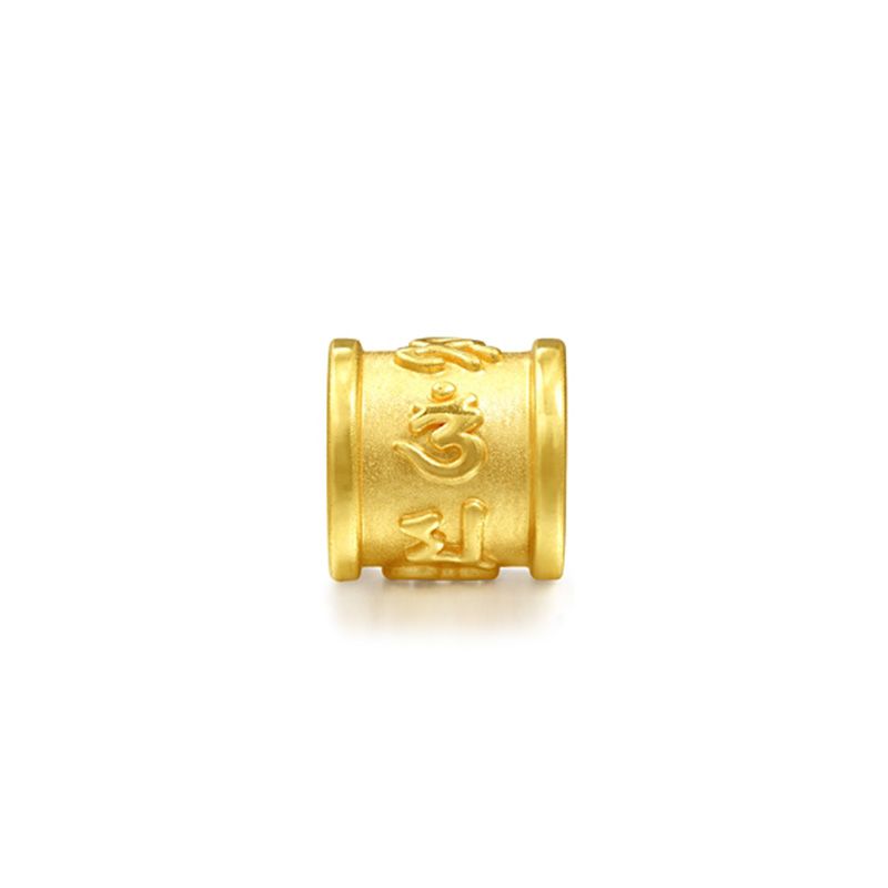 elephant 金象珠宝 六字真言 黄金足金3d硬金转运珠男女款红绳手链