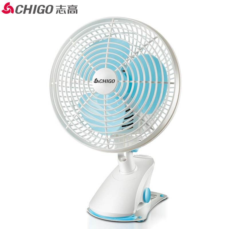 【易购】志高(chigo)电风扇fo-18c2 迷你两档摇头台夹扇壁扇