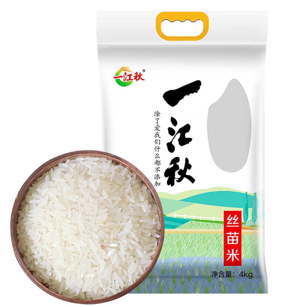 一江秋 大米 丝苗米 长粒香米 南方大米 真空包装保鲜米 4KG