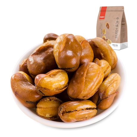 【满300减180】兰花豆110gx1袋 牛肉味蚕豆炒货休闲食品豆类零食零嘴